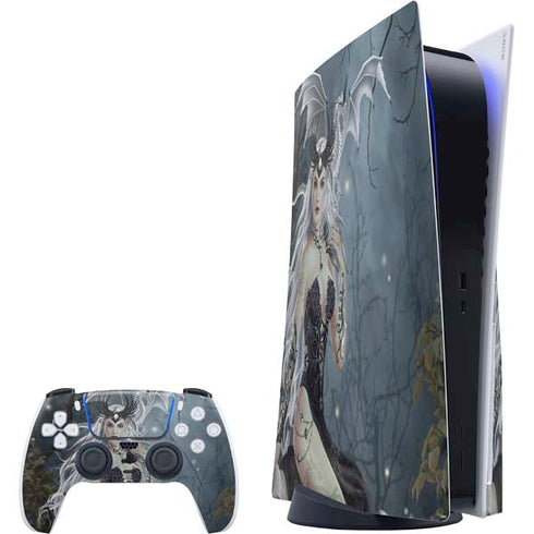 Gothic Queen with Silver Dragon by Nene Thomas PlayStation PS5 Skins